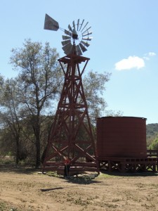 The red windmill and the Old Corral